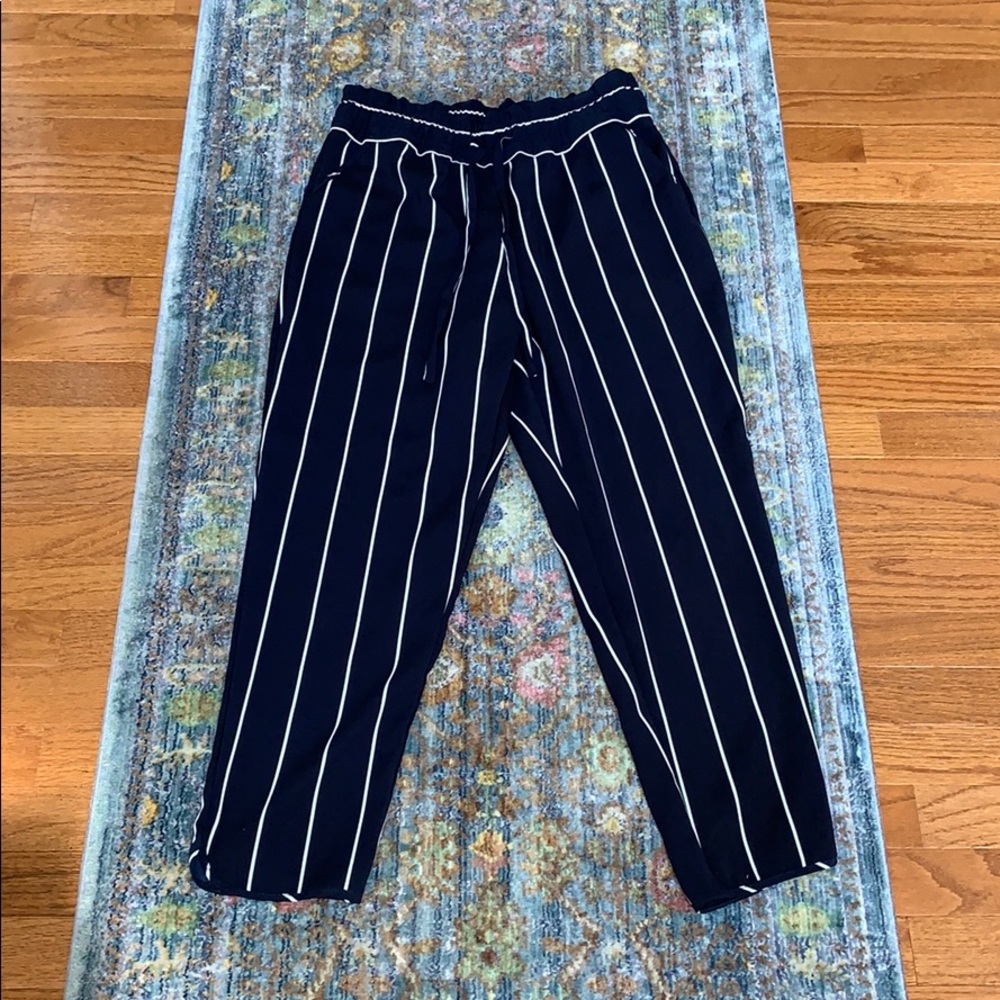Zara Tie Front Striped Jogger - Picture 2 of 3